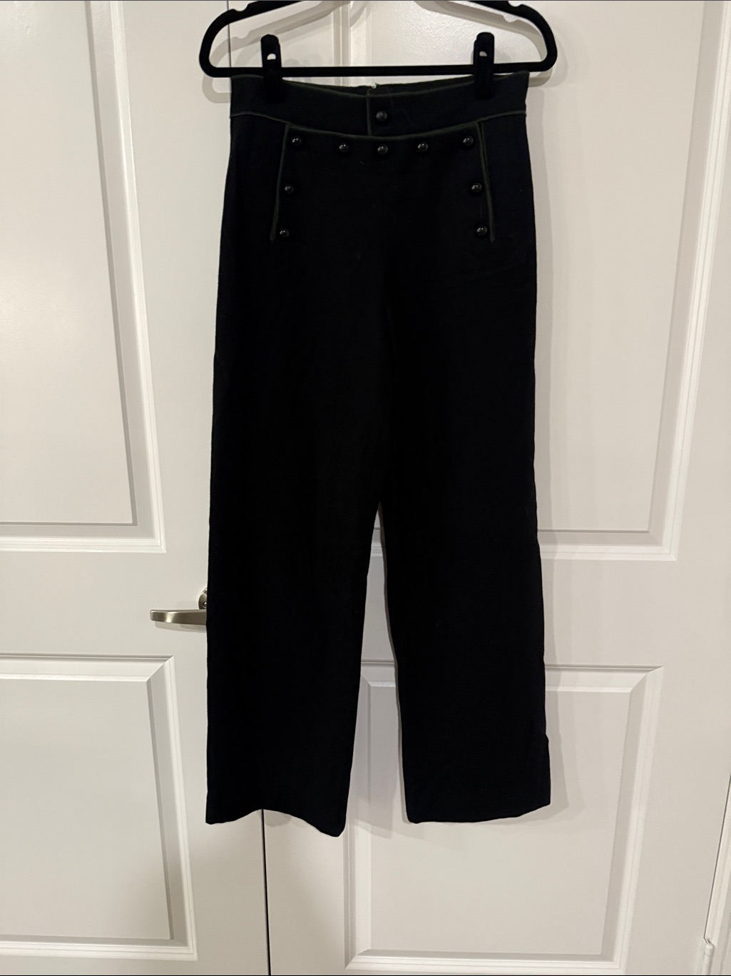 Marc Jacob’s Bergdorf Goodman Black Wool Sailor Dress Pants Size 0